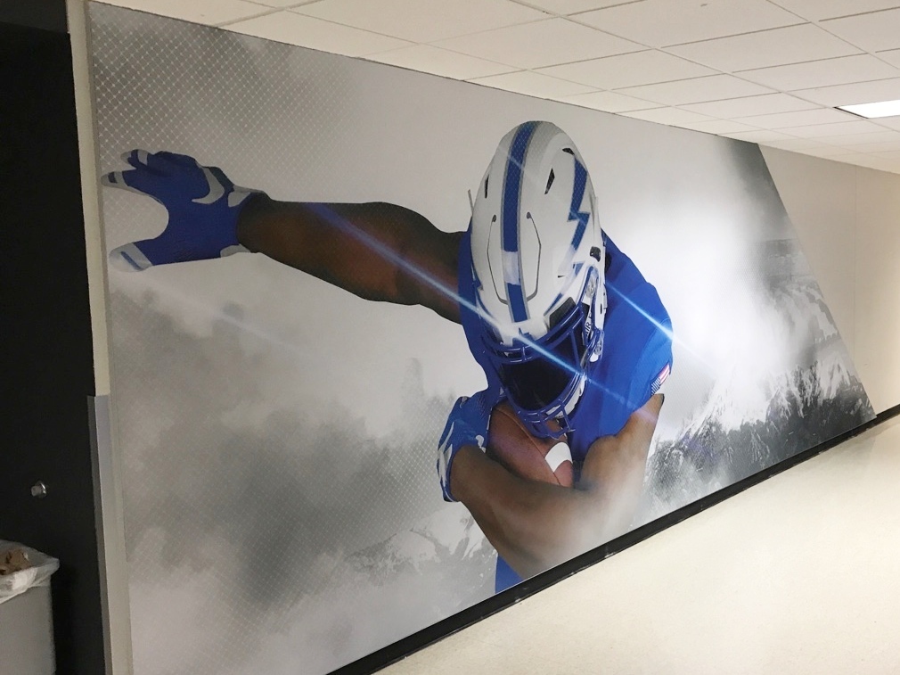 AFA Football Hallway Graphic