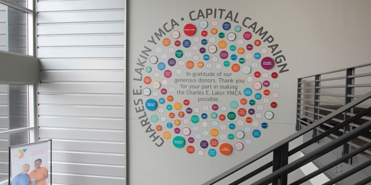 Lakin YMCA Donor Wall 600x1200wide