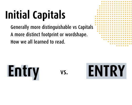 Typography Initial Capitals