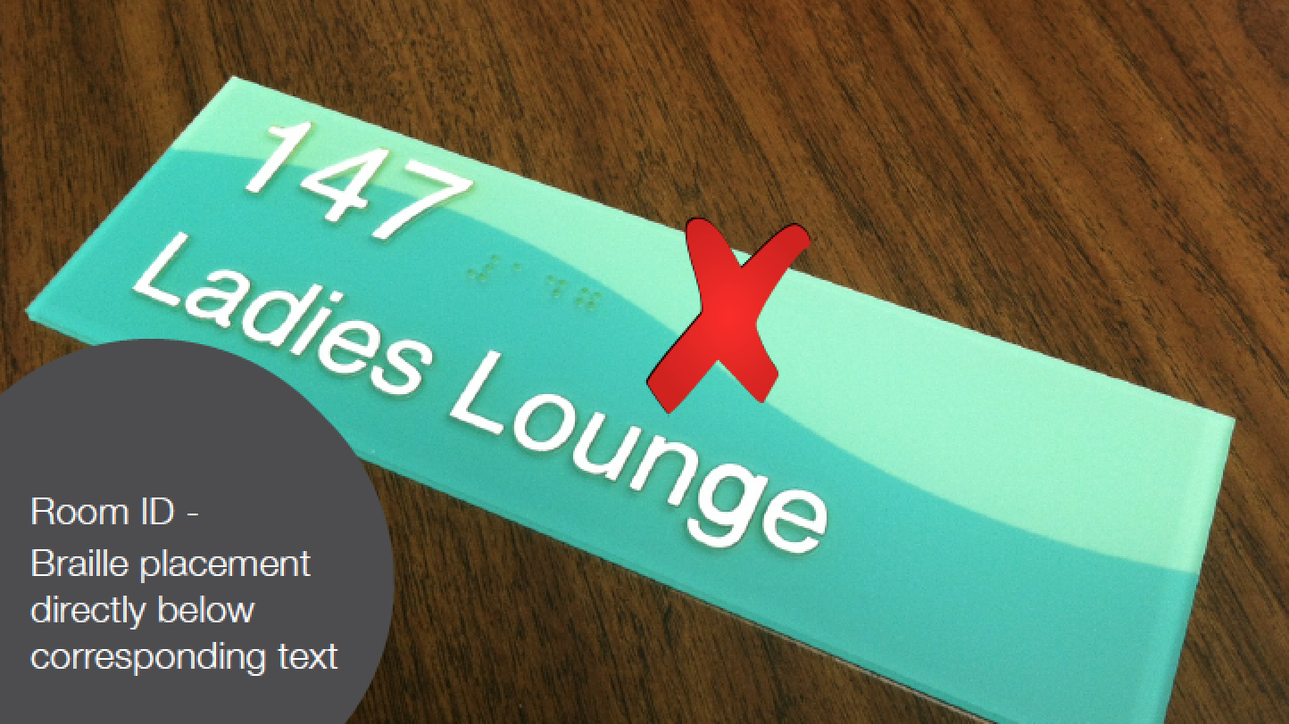 WRONG Braille Placement