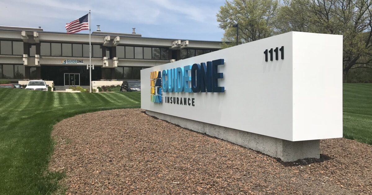 Guideone Insurance Building GuideOne turns to Latitude to rebrand its buildings...TWICE